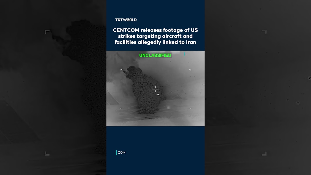 CENTCOM releases footage of US strikes targeting aircraft and facilities allegedly linked to Iran