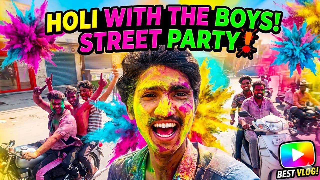 Holi Pa Kari Full Masti|Holi wala din Hui Takdi Ladai 😱#holi #holi2026 #holimasti #vlog #vlogging