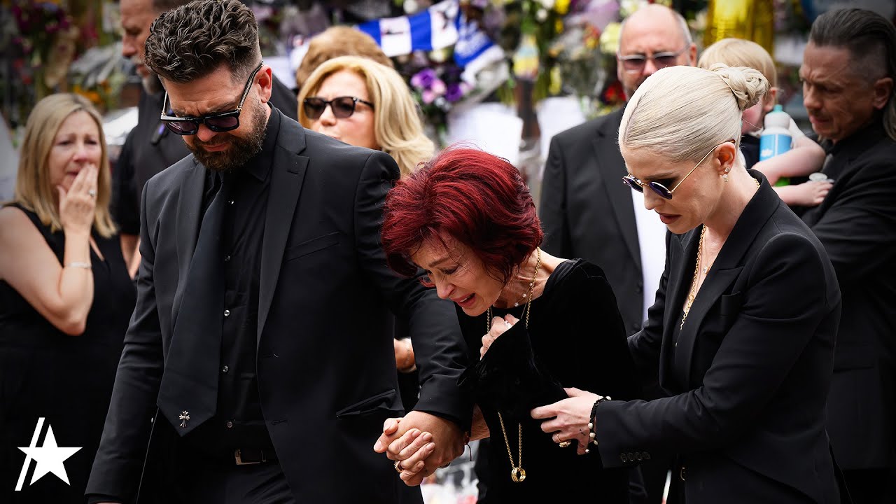 Ozzy Osbourne’s Wife Sharon & Kids Emotional Leading Funeral Procession