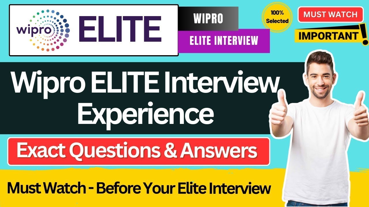 🔥Wipro Elite Interview Experience | Elite Technical Interview Questions | Wipro Elite Hiring Process