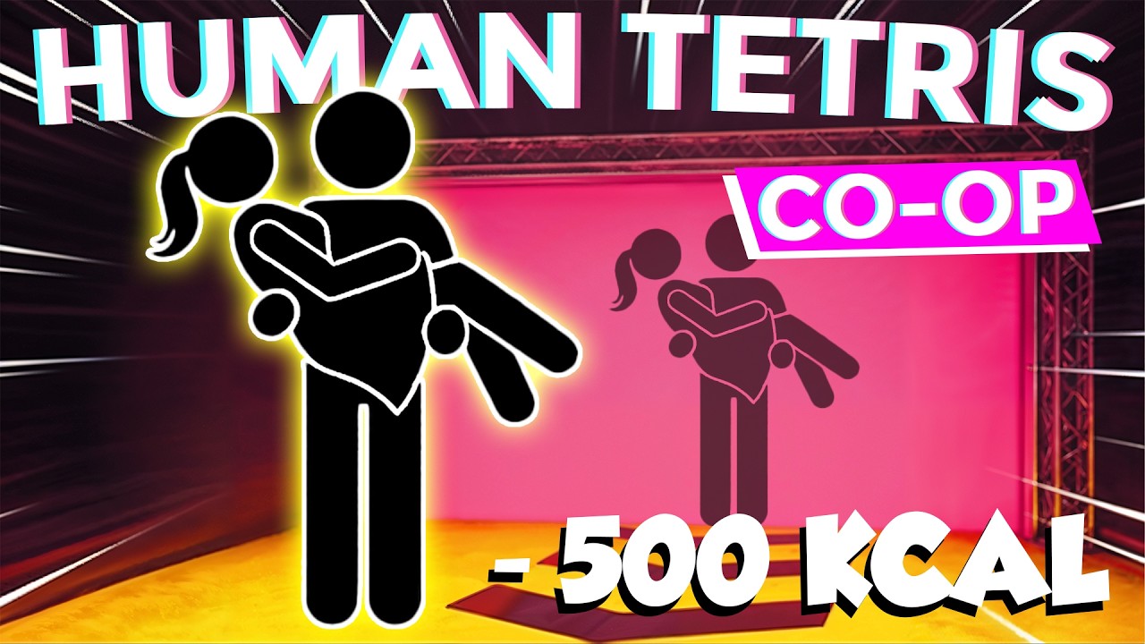 Couple's Reflex Test Gone VIRAL | HUMAN TETRIS SPACE | Immersive Interactive Challenge