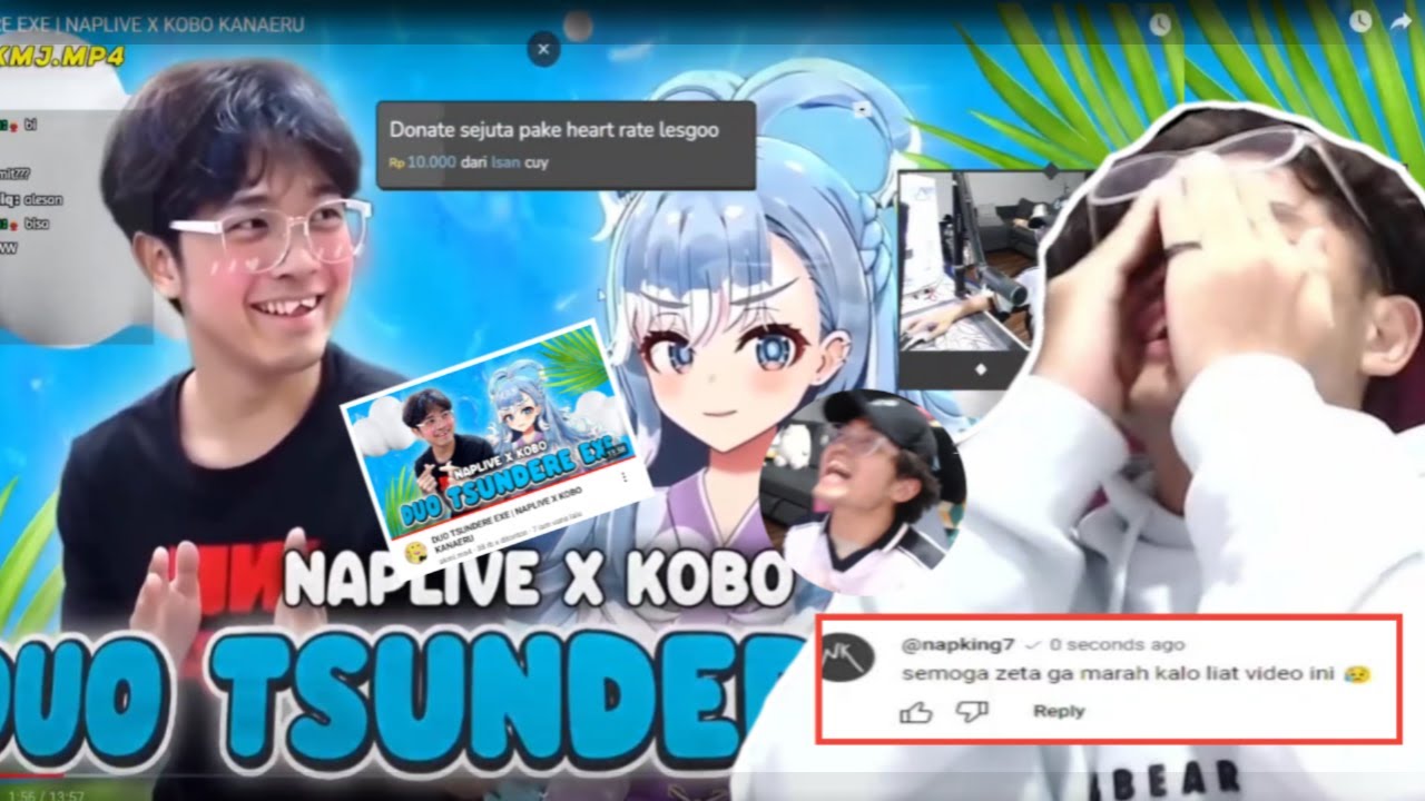 Bang AL nonton video duo tsundere Naplive Kobo Kanaeru EXE dari @akmjmp4