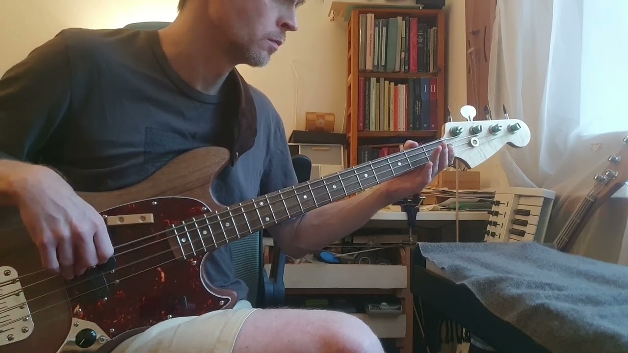 Signed, sealed, delivered (bass cover, mustang bass modified, nordstrand pickups, fender flatwounds)