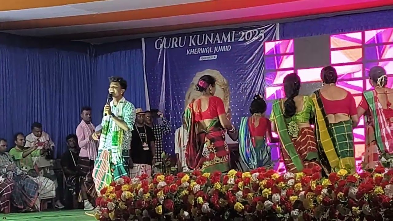 Kherwal Jumid Program 2025 //Ajay Soren Stage program Video 2025//Song - Bir Buru Re Banam Bidu
