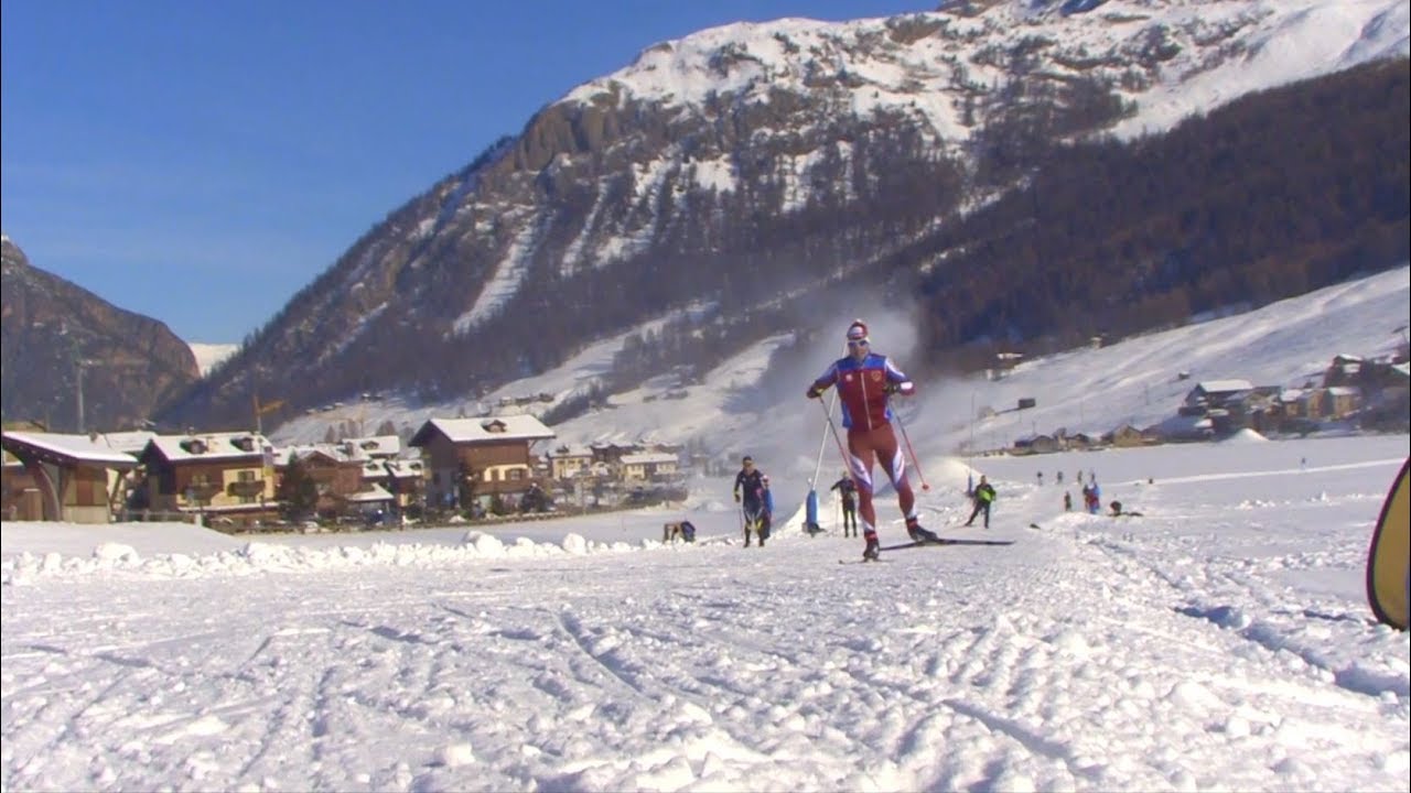 Federico Pellegrino training in Livigno