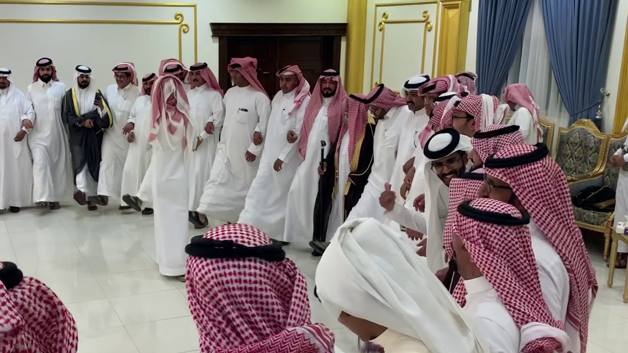شباب آل حازب هيضوا الشيبان على الـ قزوعي في زواج الشاب / سعد بن سعيد بن سعد بن حسين آل حازب القحطاني