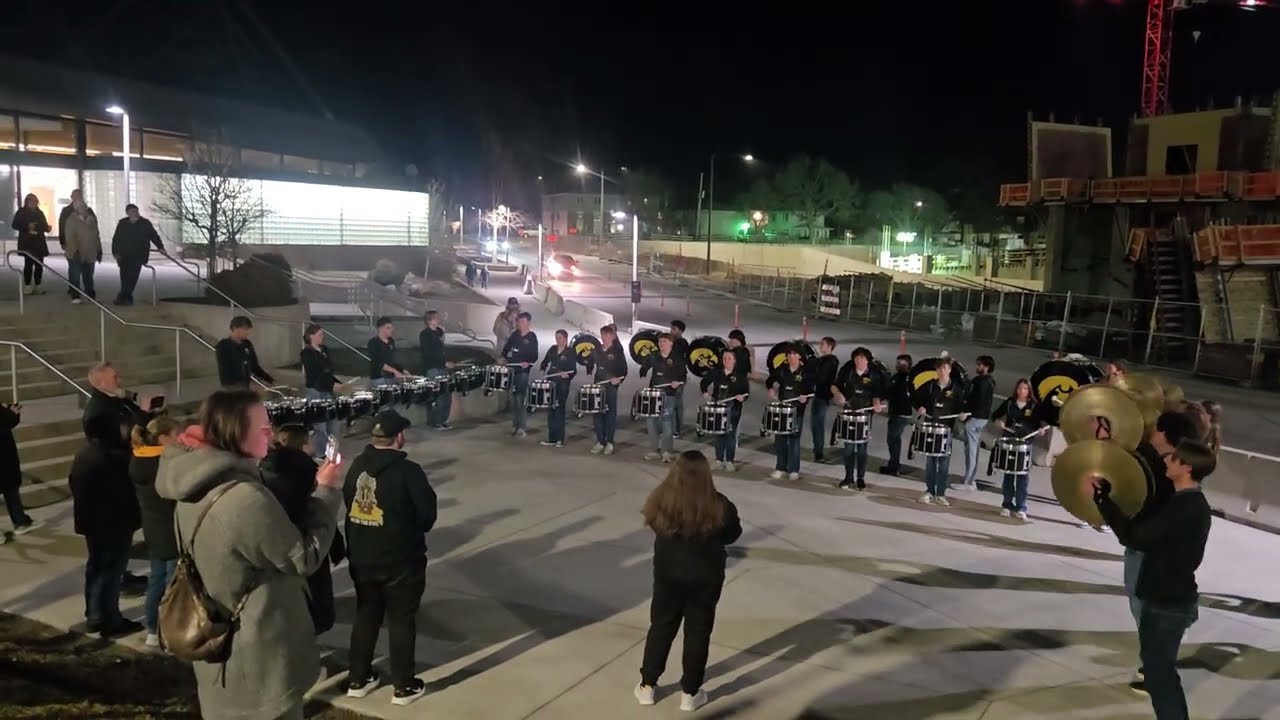 Iowa Band Performs Outside Of Iowa vs Illinois Game