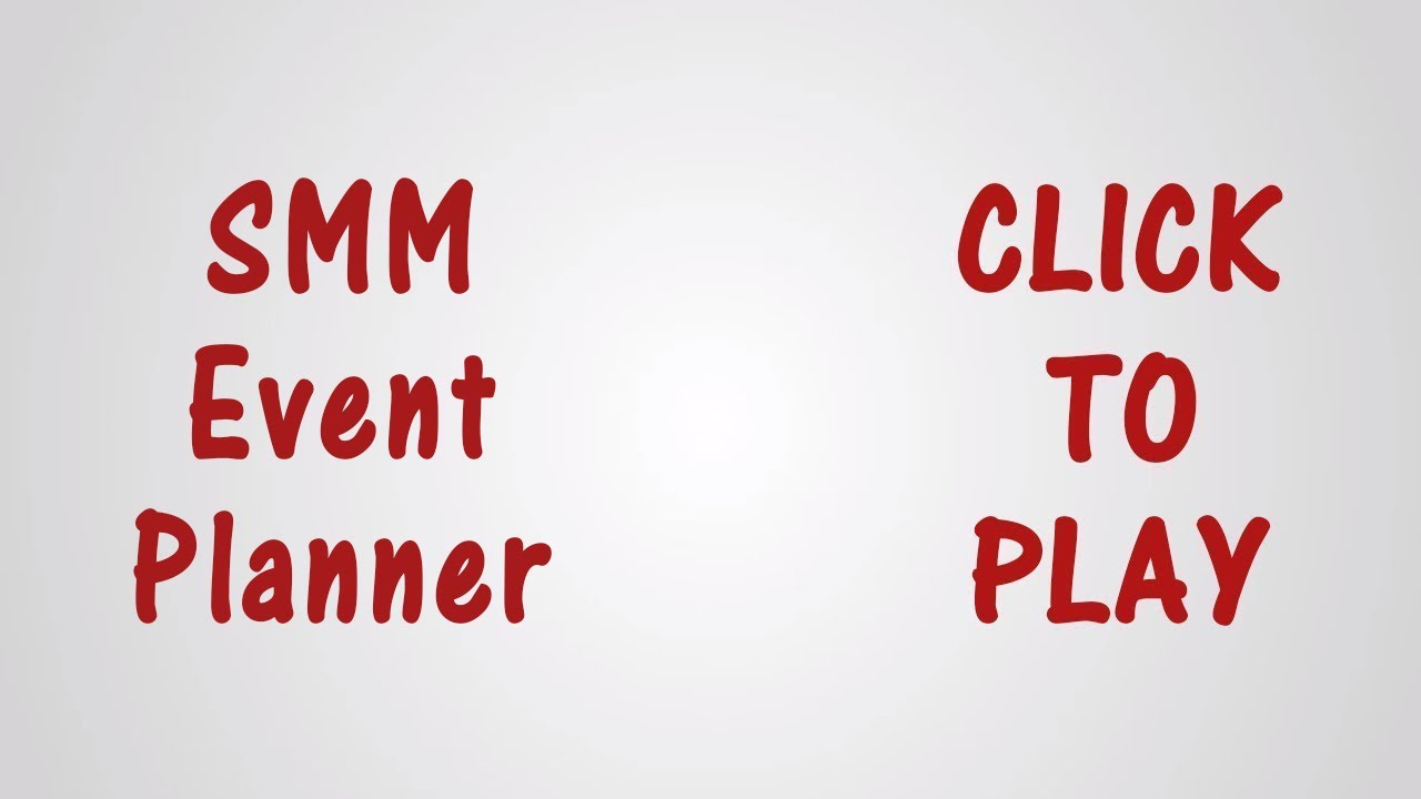 Social Media Marketing event planner