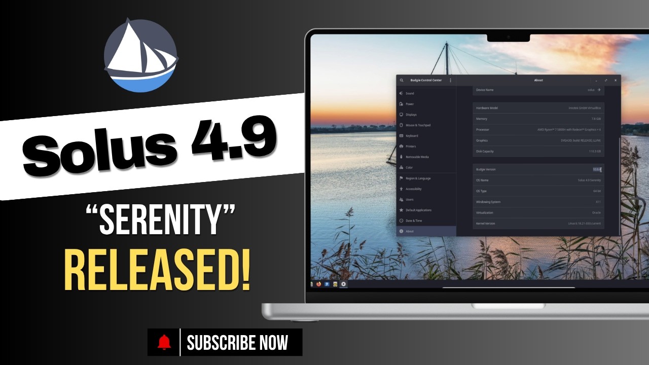 Вышла версия Solus 4.9 &ldquo;Serenity&rdquo; &ndash; для Linux 6.18 LTS, KDE Plasma 6.6 и Calamares 3.4.2!