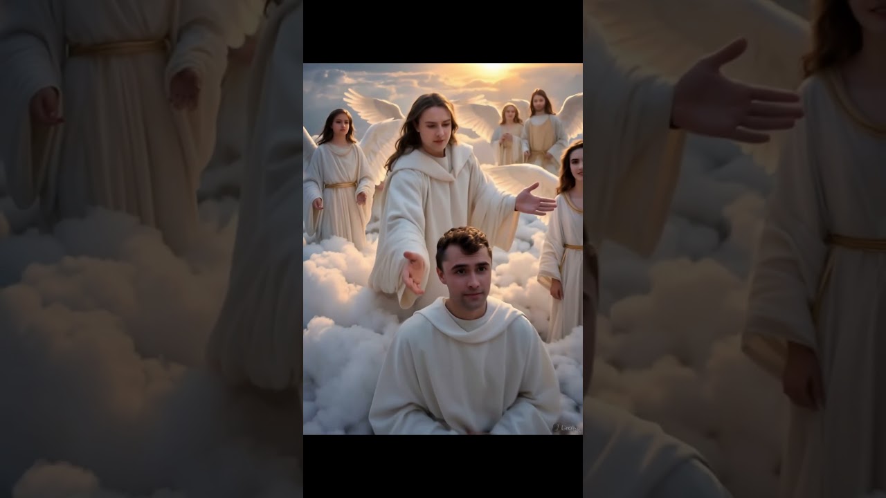 Charlie Kirk&rsquo;s Final Journey: Welcomed Into Heaven ✨ #CharlieKirk #Jesus #bible #god #shorts #love