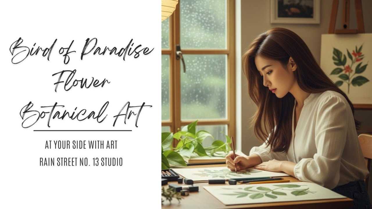 At Your Side with Art | Study with me Celebration & Show-Off: Bird of Paradise