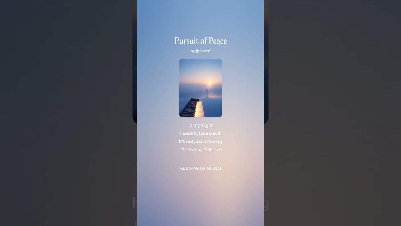Pursuit of Peace#christianmusic
