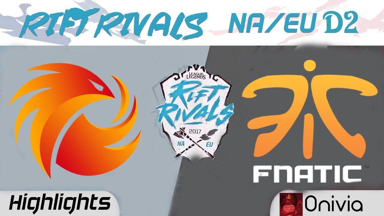 P1 vs FNC Highlights Rift Rivals EU & NA 2017 Phoenix1 vs Fnatic by Onivia