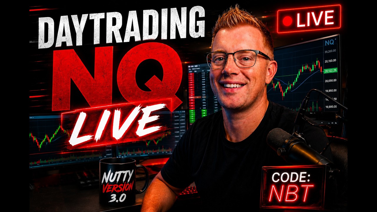 **LIVE** DAYTRADING FUTURES - NUTTY 3.0 - CODE NBT