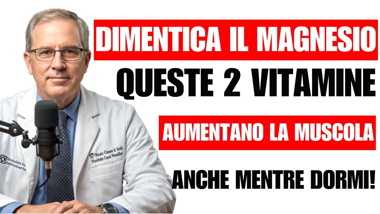 Dimentica il magnesio! Prendi queste 2 vitamine la sera per ricostruire i muscoli