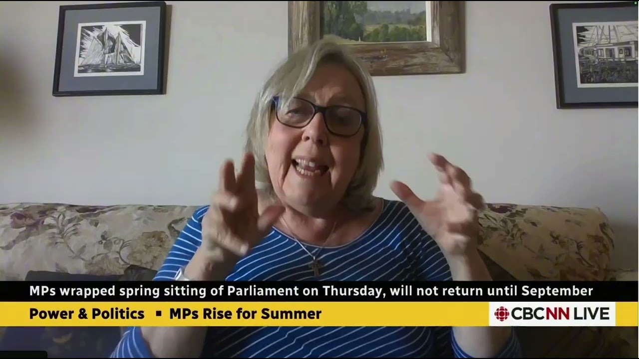 Green Party Leader Elizabeth May Speaks on CBC's Power and Politics