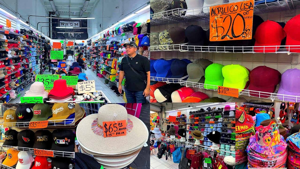 Desde $15, $20 pesos las GORRAS MAS BARATAS DEL CENTRO | GORRAS BORDADAS, SOMBREROS, BOINAS, BONETES