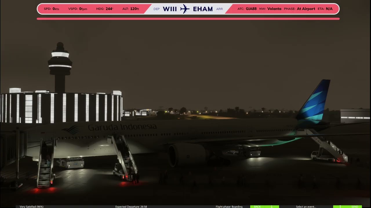 vol air france virtuel. WIII✈️EHAM. B777🌍☁️ (Part 1/2)