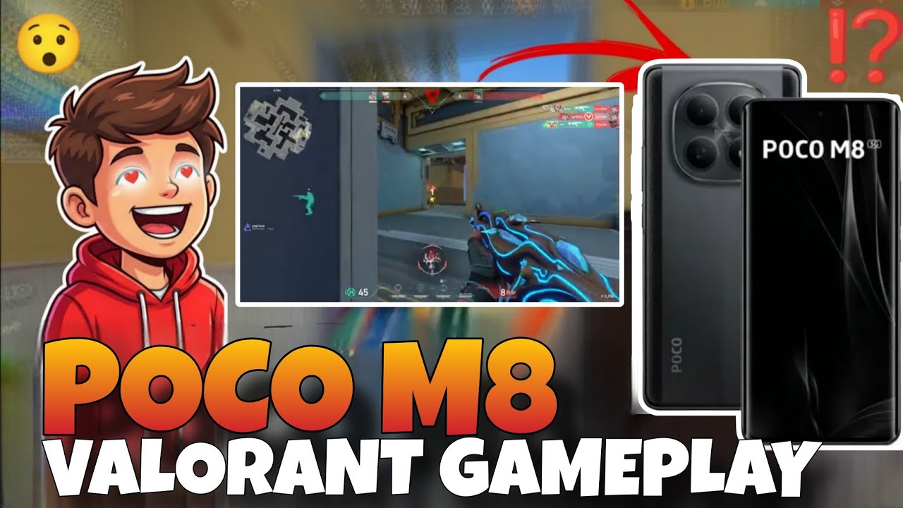 Poco M8 VALORANT gameplay test
