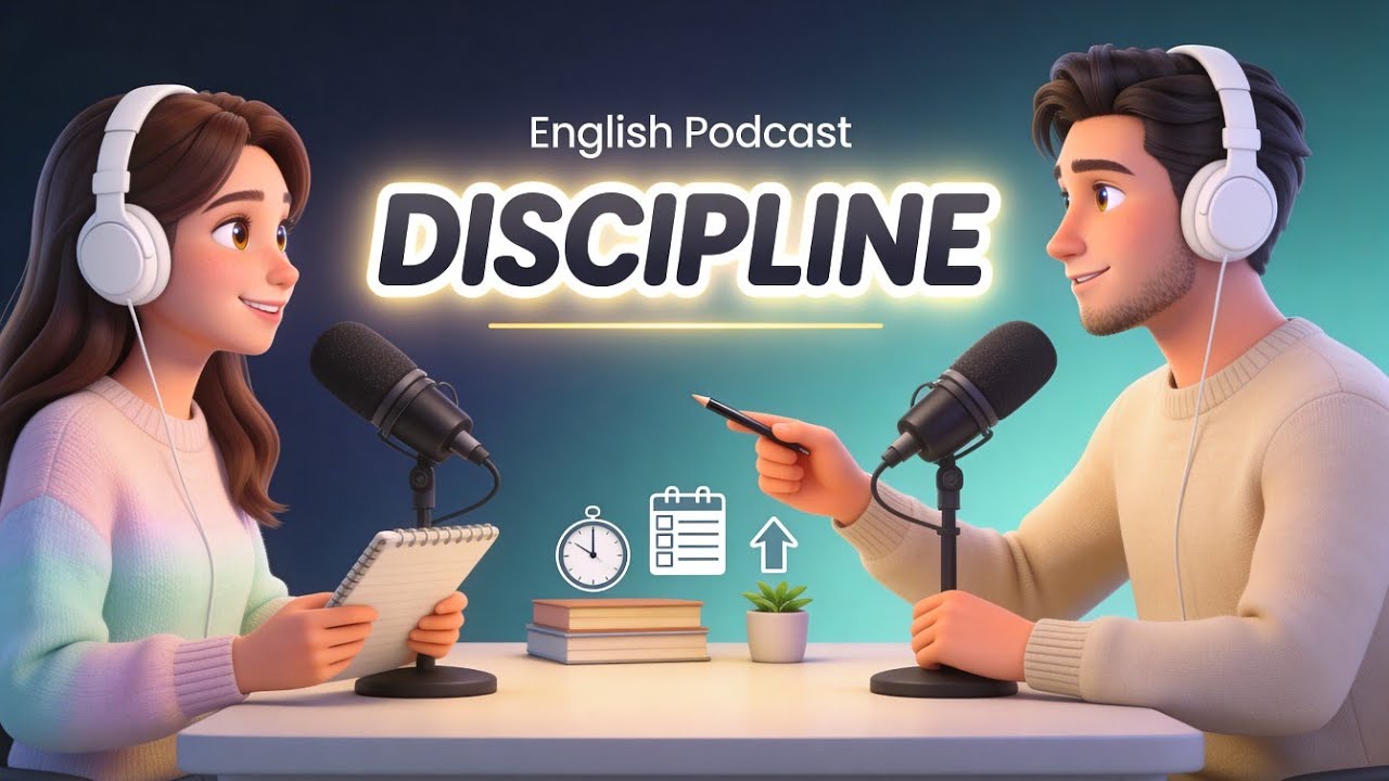Easy English Conversation Podcast | Talking about Dicipline| Learn English Fast | Ep 40