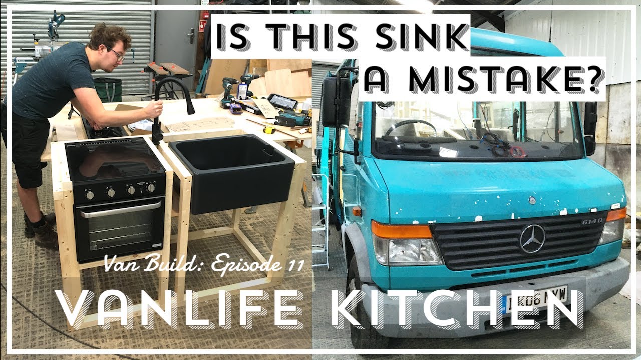 VAN LIFE KITCHEN | Building the Oven and Sink Unit | Mercedes Vario Camper Conversion | Van Build 11