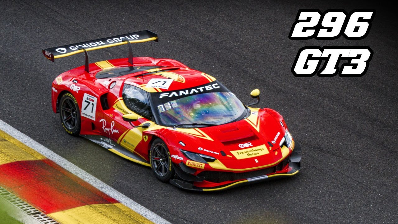 2023 Ferrari 296 GT3 at Spa 24h | 600hp V6 Turbo