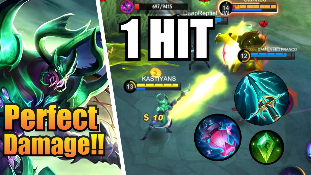 CUKUP 1 HIT AJA!! ZHASK TOP GLOBAL NEW BEST BUILD GAMEPLAY 2026 ZHASK MOBILE LEGEND