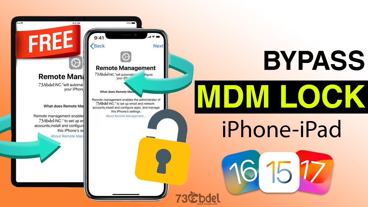 MDM Bypass iOS 15-16- iOS 17-18  iPhone & iPad  (100% FREE Works Nov 2024) | تجاوز الــ MDM  الايفون