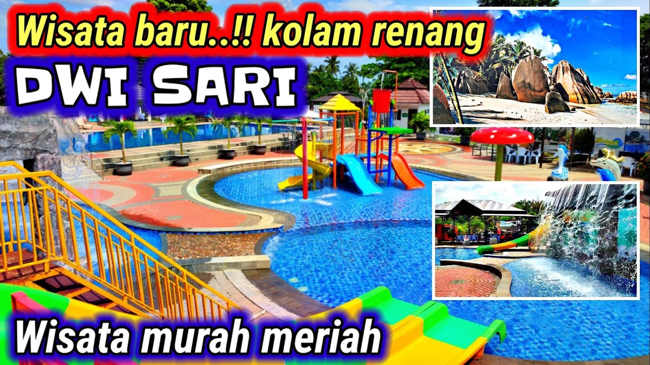 Wisata Baru ...!! Taman & Kolam renang DWISARI WATERPARK Cipayung Cikarang timur | wahana air murah