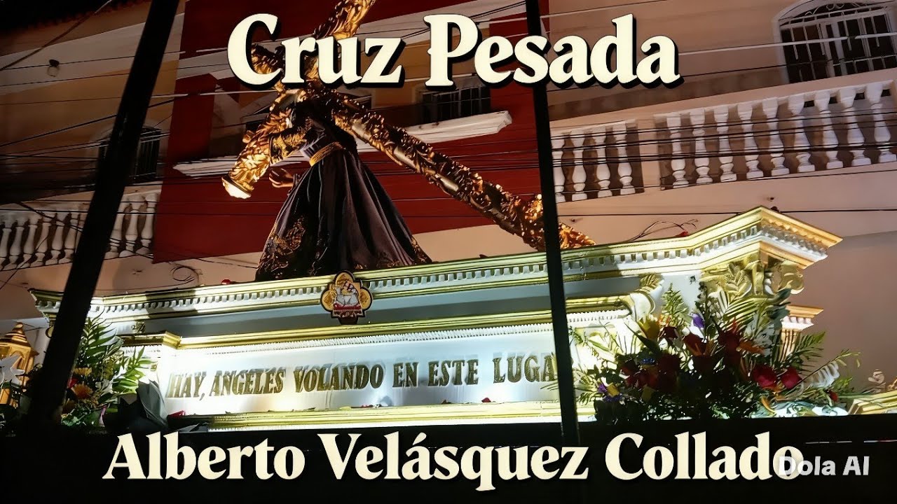 Cruz pesada procesión del 16 aniversario de consagración de Jesús del calvario 25 de enero de 2026