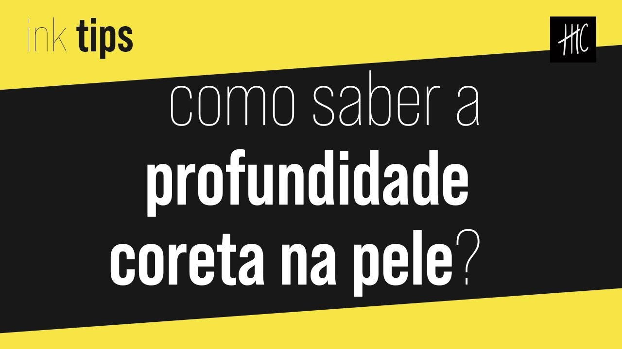 Como saber a profundidade certa em pele humana?