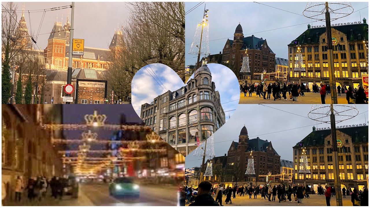 Christmas walk in Amsterdam 🎄|| Kerstwandeltocht door Amsterdam 🚶‍♀️🚶‍♂️🇳🇱|| 2024