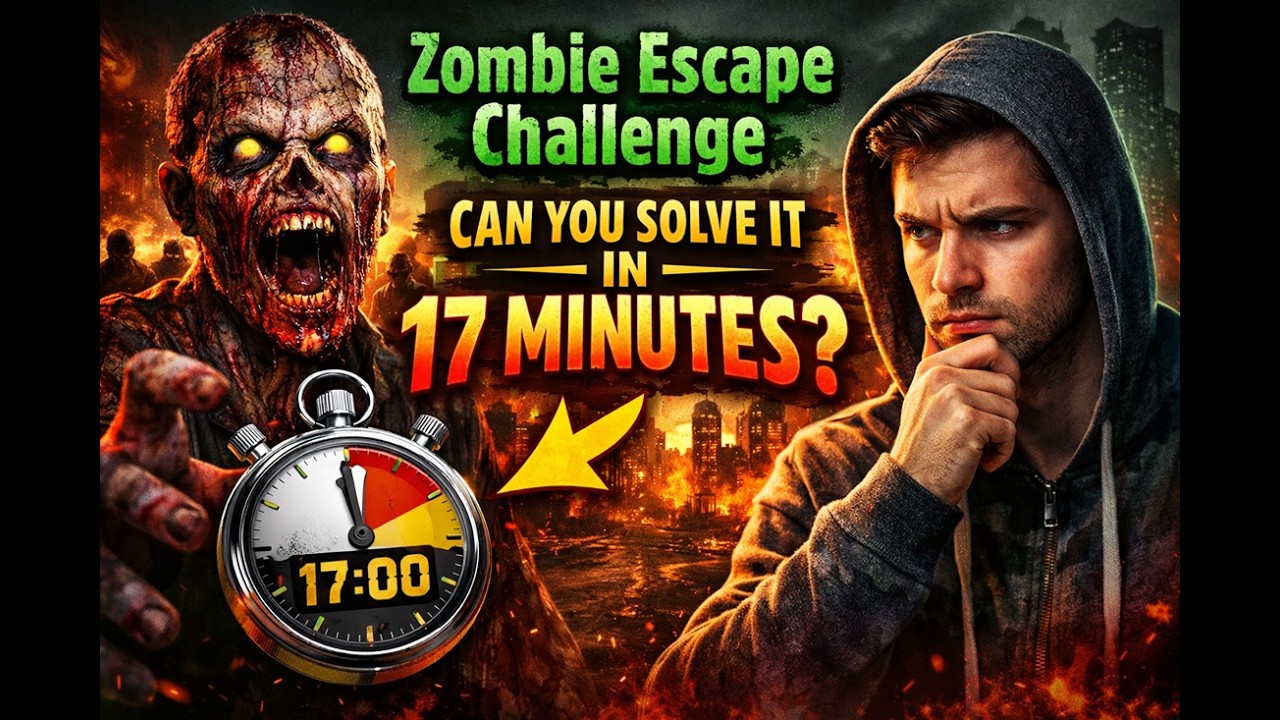Zombie Escape Challenge: Can You Solve It in 17 Minutes? 🧠 Survival Challenge + Brain Test