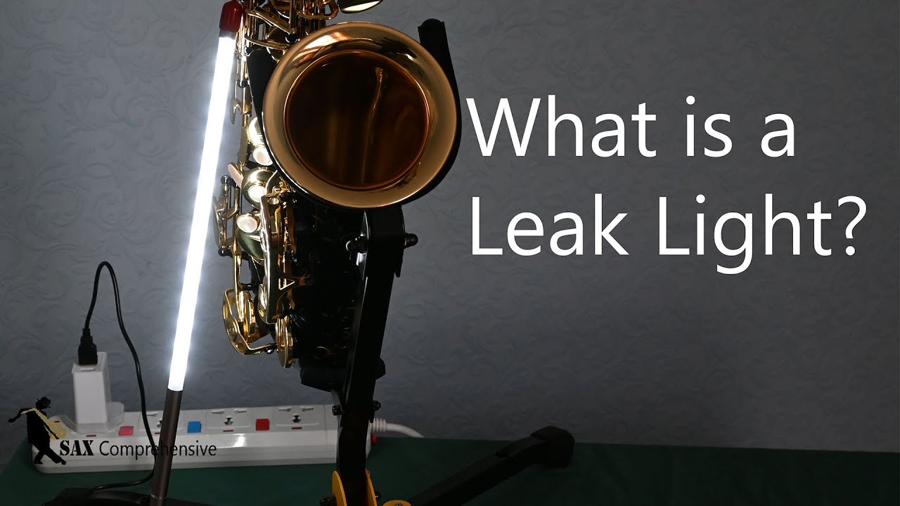 What is a saxophone leak light?