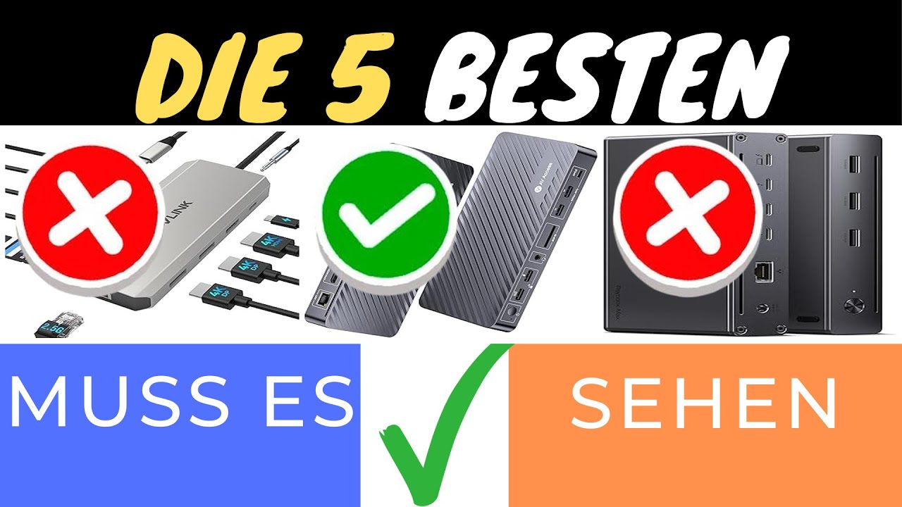 DIE 3 BESTEN USB4 DOCKINGSTATIONEN 2025 🔌💻 | VERGLEICH & TEST ERGEBNISSE!