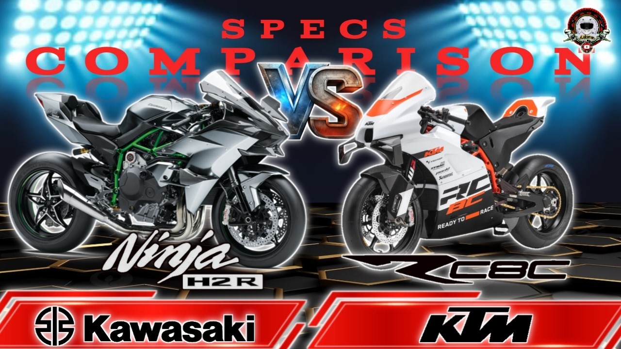 KAWASAKI NINJA H2R vs KTM RC8C SPECS COMPARISON
