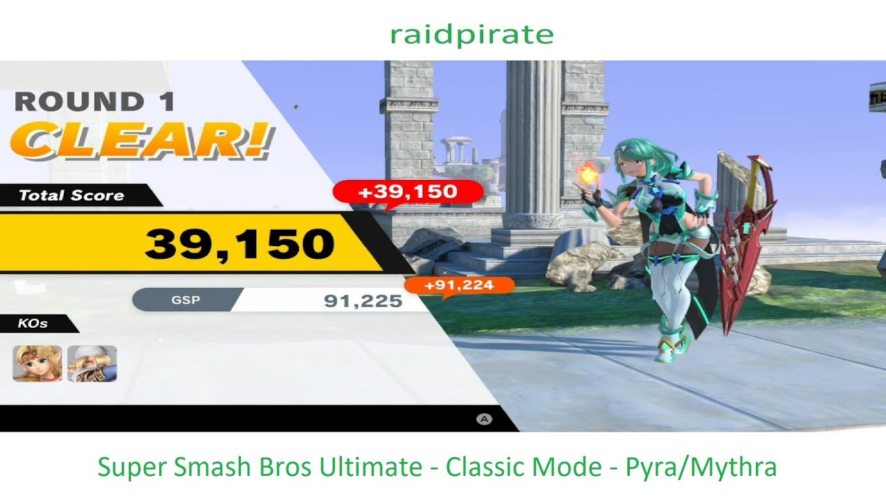 Super Smash Bros Ultimate - Classic Mode - Pyra/Mythra