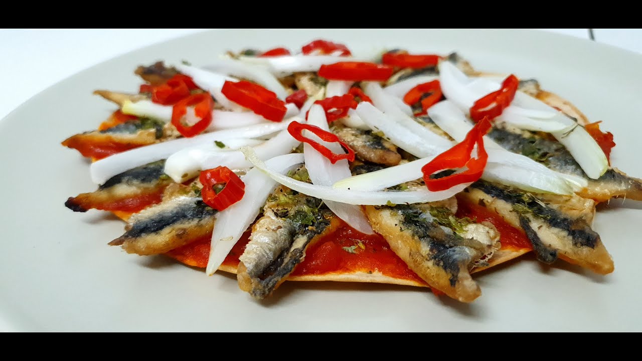 Pizza de Boquerones fritos, 4 de septiembre By Mi Cocina JIF