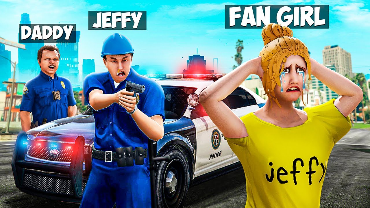 Jeffy ARRESTED His CRAZY FAN GIRL in GTA 5!