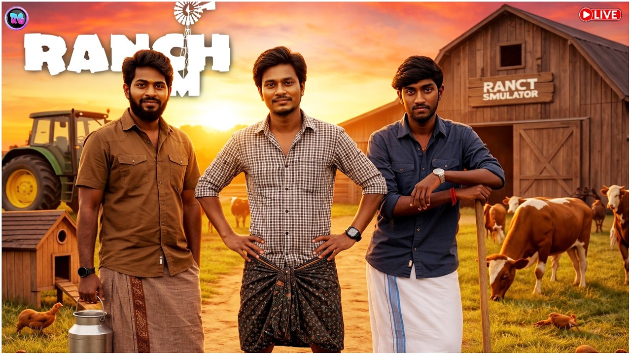 Ranch Simulator in தமிழ் - Pt- 5 [ Live🔴 ] | Road to 1k Subs🥰🙏| #retrexgamer