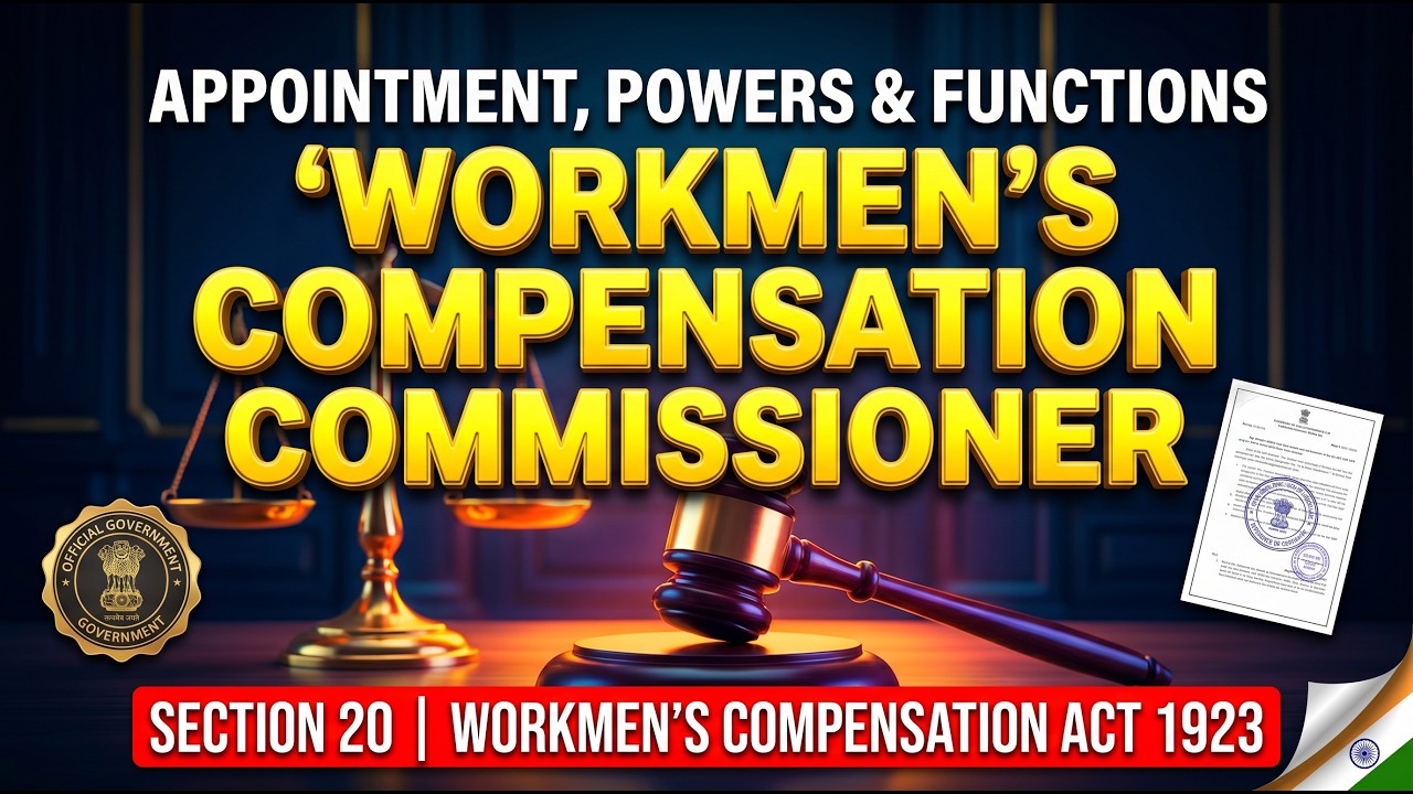 Discuss the Appointment, Powers and Functions of the Workmen's Compensation Commissioner.