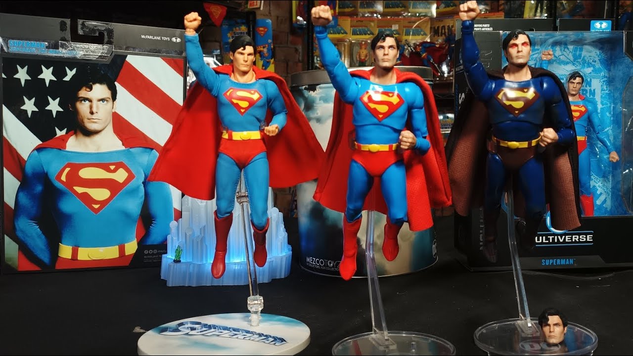 Christopher Reeve Superman McFarlane vs Mezco. Comparison, and review.