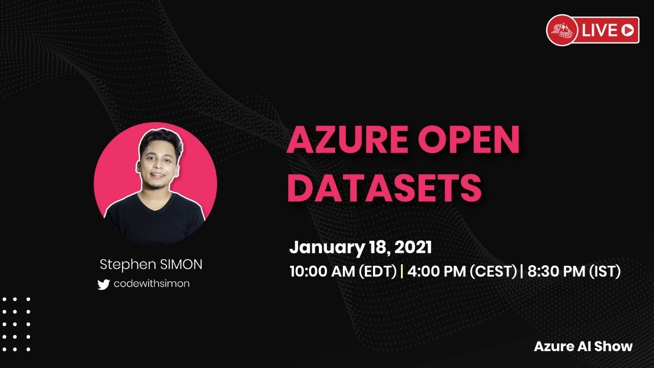 Azure Open Datasets - Azure AI show