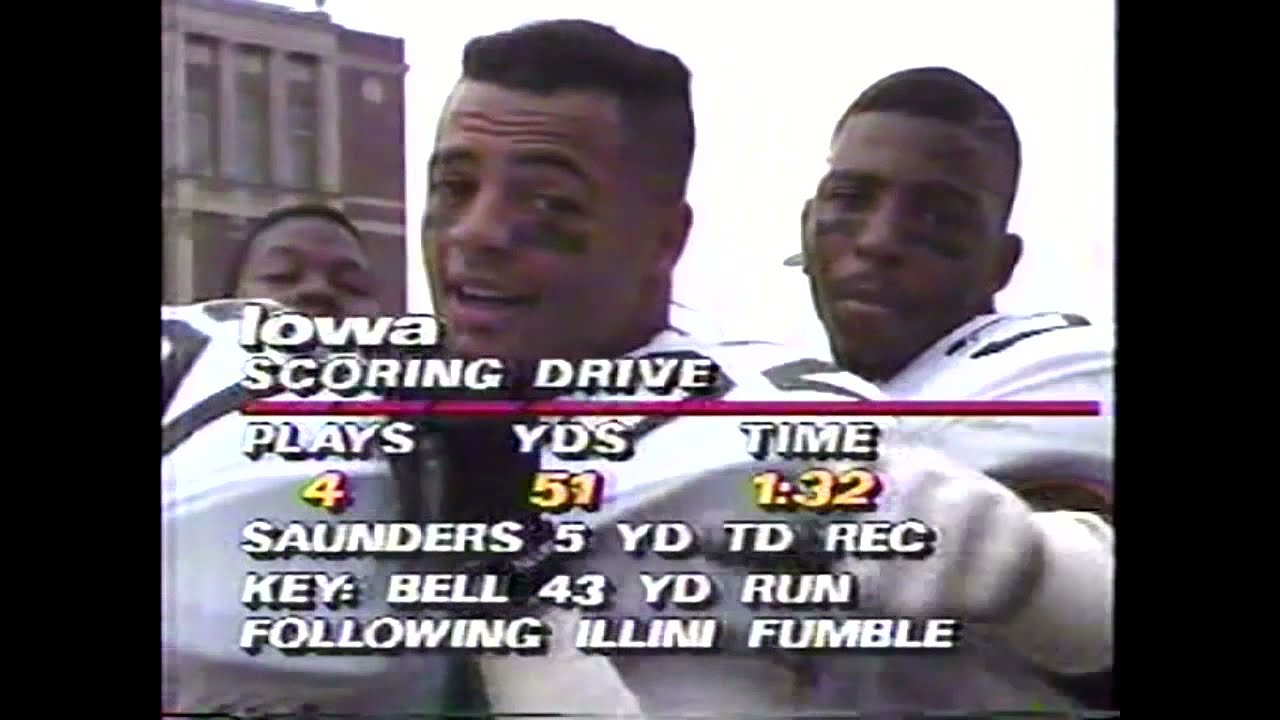 1990 #13 Iowa @ #5 Illinois (w/Danny Sheridan segment)