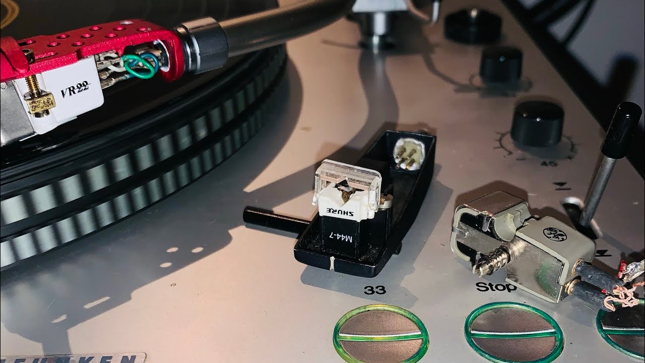 Part 2 GE VR 22 Cartridge Ortofon Tonearm after re-wire demo shure test record