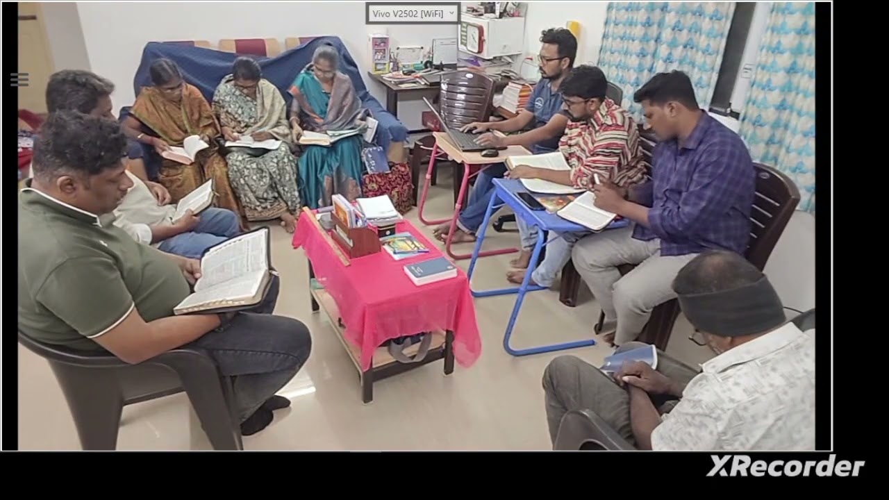 சபைக்கூடுதலில் சீஷர்கள் அன்புக்கும் நற்கிரியை செய்வதற்கும் ஒருவருக்கொருவர் புத்தி சொல்லுகிற உரையாடல்