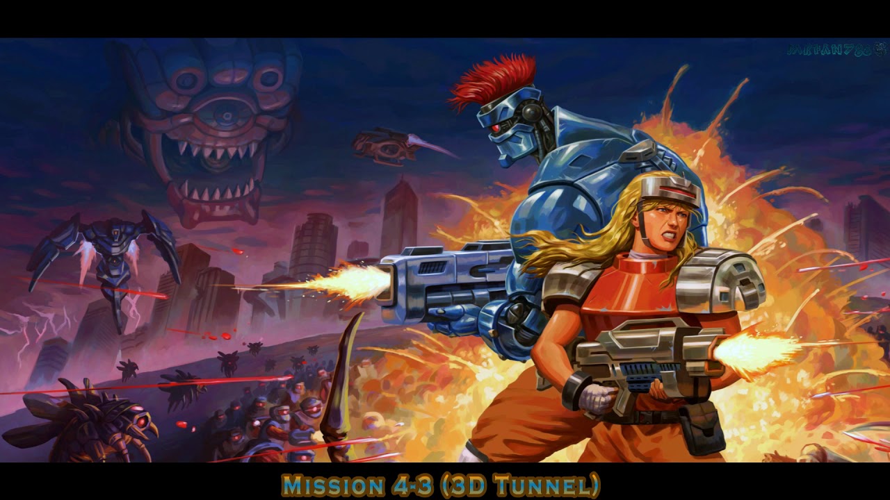 Blazing Chrome Extended OST -  Mission 4-3 (3D Tunnel)