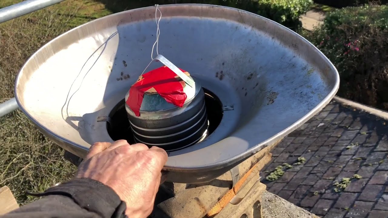 Insulating a chimney liner with my leca funnel