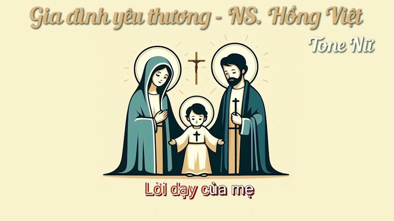 GIA ĐÌNH YÊU THƯƠNG - KARAOKE - TONE NỮ - NS. HỒNG VIỆT