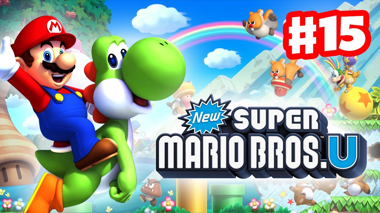 New Super Mario Bros. U - Walkthrough Part 15 - Yoshis on Ice (World 4) (Wii U Gameplay)